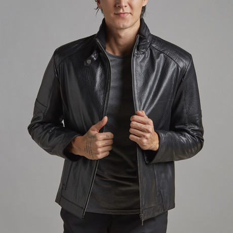 Adrian Leather Jacket // Black (XS)
