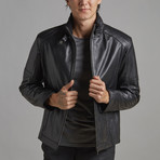 Adrian Leather Jacket // Black (L)