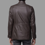 Logan Leather Jacket // Light Brown (XL)