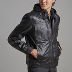 Ian Leather Jacket // Black (5XL)