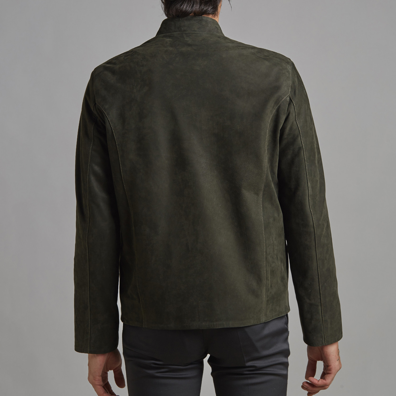 Henry Leather Jacket // Olive (Euro: 58) - Deriderim - Touch of Modern