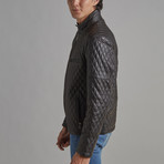 Isaiah Leather Jacket // Brown (XS)