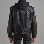 Ian Leather Jacket // Black (XL)