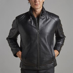 Adrian Leather Jacket // Black (5XL)