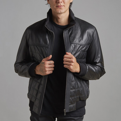 Colton Leather Jacket // Black (XS)