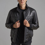 Colton Leather Jacket // Black (Euro: 54)