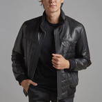 Colton Leather Jacket // Black (3XL)