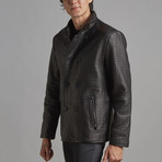 Isaac Leather Jacket // Black (Euro: 60)
