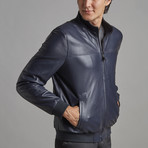 Nolan Leather Jacket // Navy (Euro: 60)