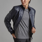 Nolan Leather Jacket // Navy (Euro: 50)