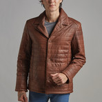 Hudson Leather Jacket // Chestnut (M)