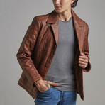 Hudson Leather Jacket // Chestnut (Euro: 54)
