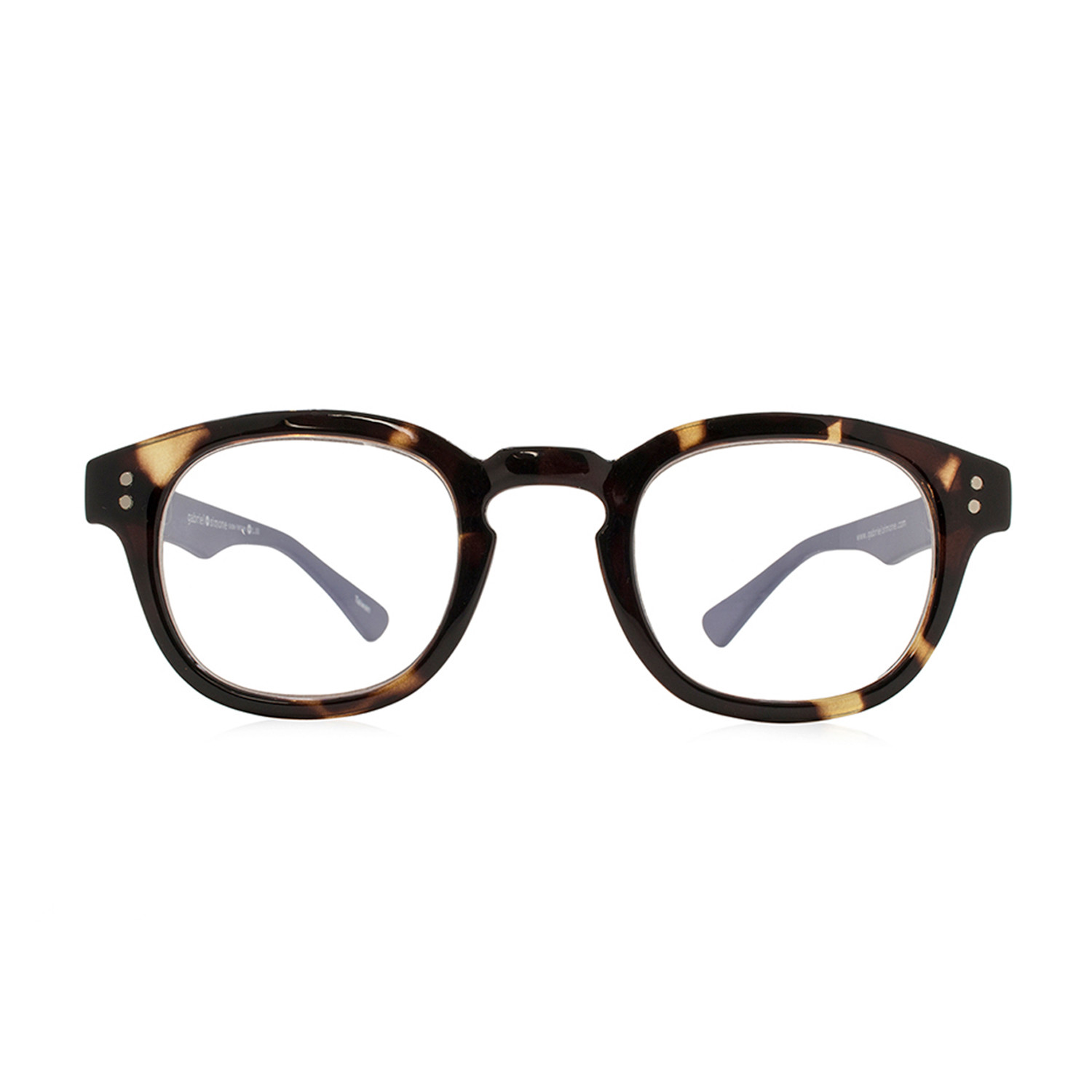 Evon Readers // Tortoise + Gray (+3.00) - Luxury Eyewear - Touch of Modern