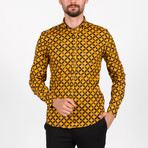 Terrell Long Sleeve Button Up Shirt // Mustard (M)