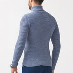 Ethan Tricot Sweater // Indigo (XL)