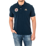 Chandler Short Sleeve Polo Shirt // Navy Blue (Small)