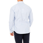 Adam Long Sleeve Shirt // White + Blue (4X-Large)