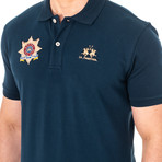Chandler Short Sleeve Polo Shirt // Navy Blue (2X-Large)