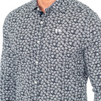 Ahmed Long Sleeve Shirt // Navy Blue (Large)