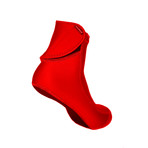 Sockwa // Playa Hi Beach Socks // Red (Men's US 4)