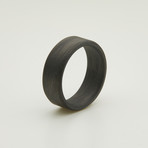Carbon Fiber Uni-Directional Black Ring (7.5)