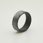 Texalium Silver Ring // Black Carbon Inside (9)