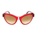 Women's BA0001 Sunglasses // Shiny Red