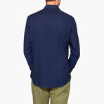 Jonathon Oxford Slim Fit Shirt // Dark Blue (L)