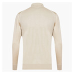 Wright Woolen Polo Sweater // Stone (L)