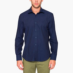 Jonathon Oxford Slim Fit Shirt // Dark Blue (S)