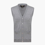 Marshall Woolen Sweater Vest // Light Gray (4XL)