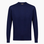Theodore Woolen Crewneck Sweater // Navy (XL)