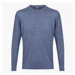 Theodore Woolen Crewneck Sweater // Blue (3XL)