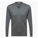 Anthony Woolen V-Neck Sweater // Gray (M)