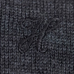 Wilson Woolen Polo Sweater // Anthracite (XL)
