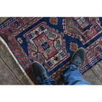 Caucasus Runner // Hand Knotted Circa 1940 // 9'1"L x 2'7"W