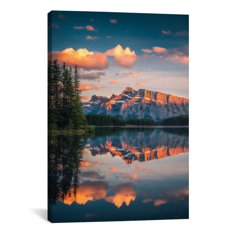 Two Jack Lake - Banff - Canada // Cuma Cevik (12"W x 18"H x 0.75"D)