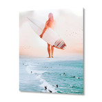 Surfgirl // Aluminum Print (16"W x 24"H x 1.5"D)
