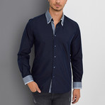 Isaac Button-Up Shirt // Dark Blue (3X-Large)