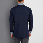 Isaac Button-Up Shirt // Dark Blue (Small)