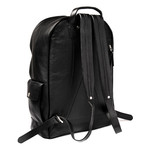 Traveler Leather Backpack // Black