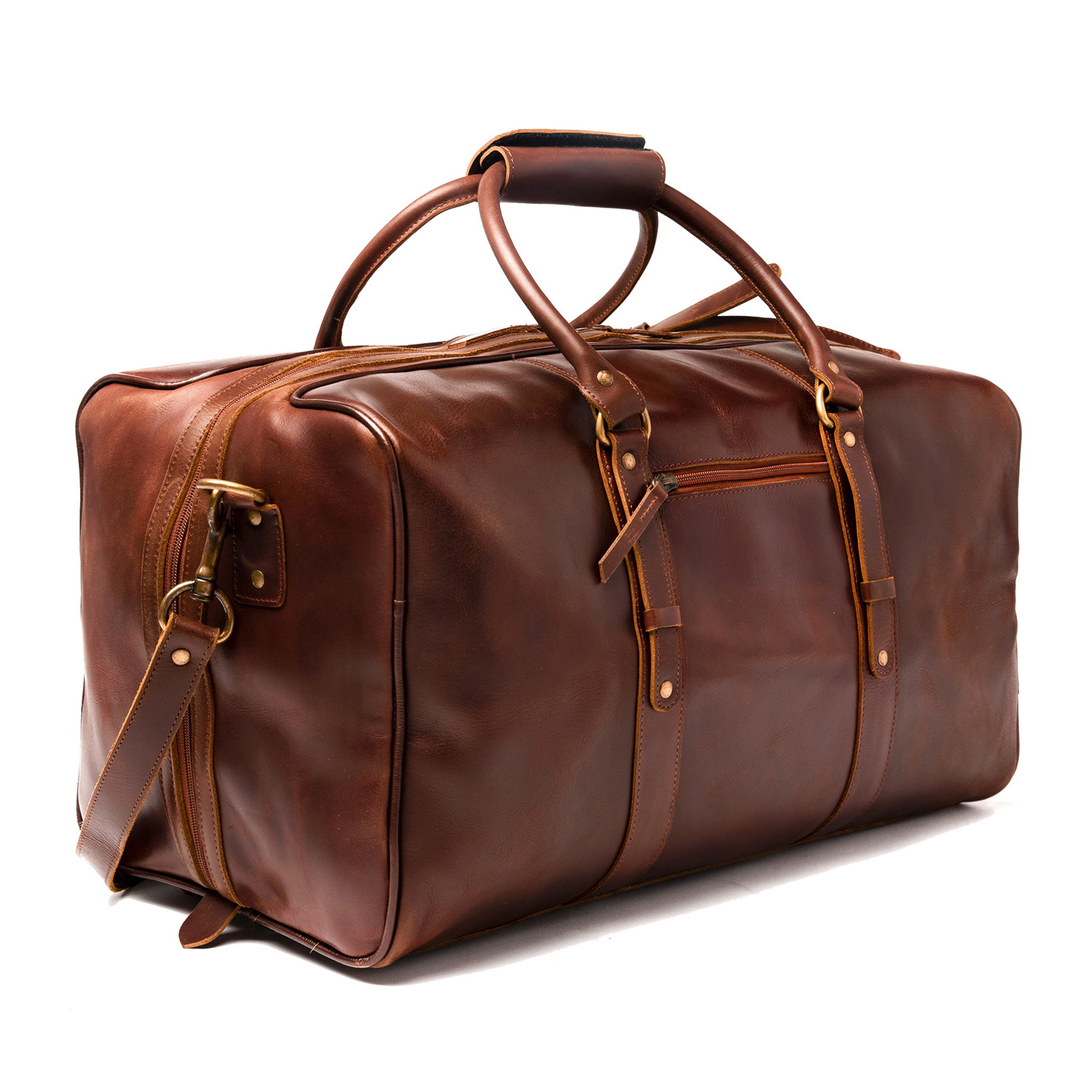 Leather Luggage Bag 20" // Antique Brown HIDES Canada Touch of Modern
