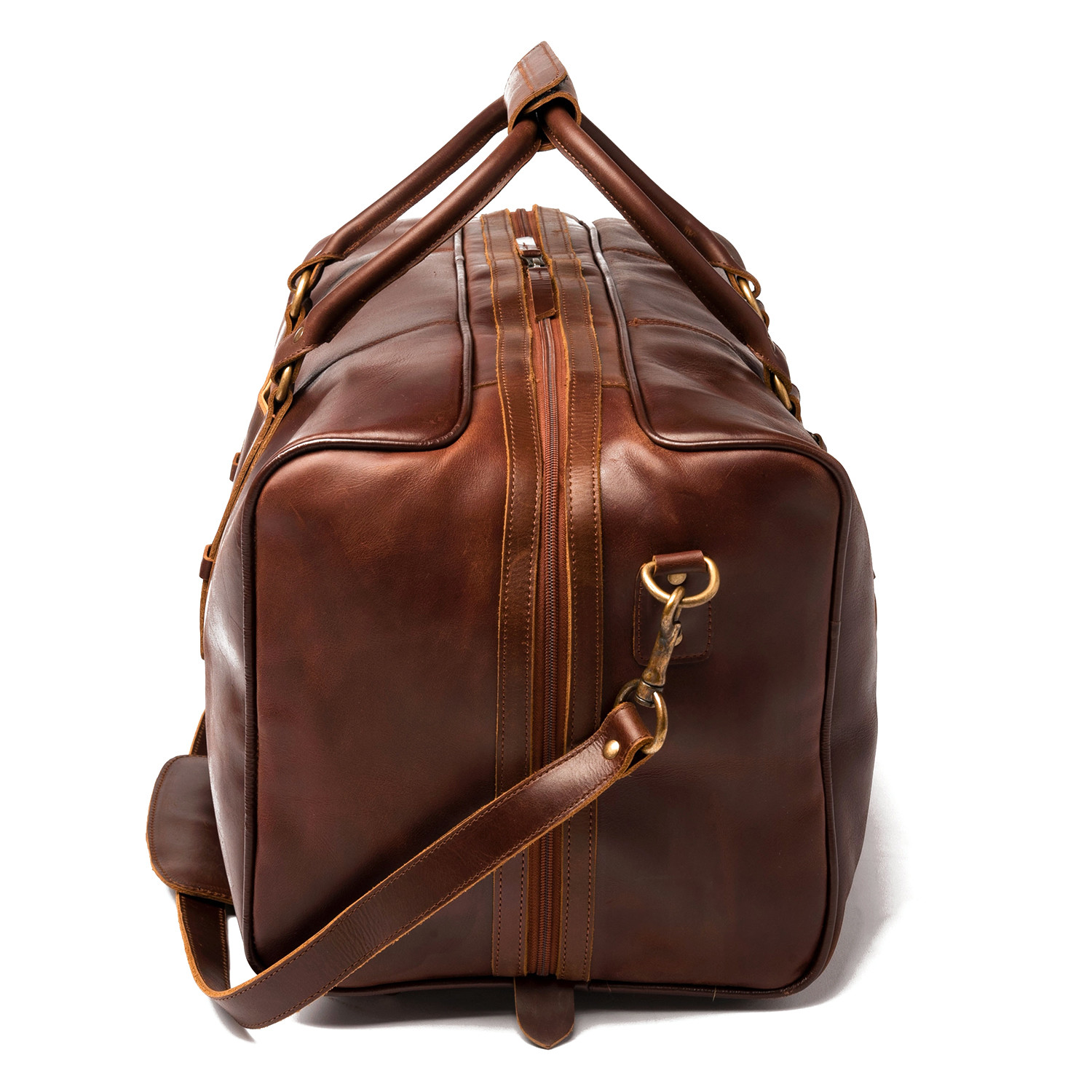 Leather Luggage Bag 20" // Antique Brown HIDES Canada PERMANENT STORE