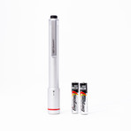 Nano Torch XL // Compact Flashlight // Silver Aluminum