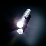 Nano Torch Twist // Compact Flashlight // Silver Aluminum