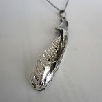 Constrictor Jaw Pendant // Solid Sterling Silver