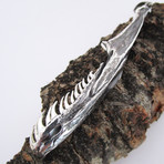 Constrictor Jaw Pendant // Solid Sterling Silver