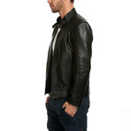 Thrush Leather Jacket // Black (4XL)