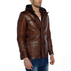 Pintail Leather Jacket // Tobacco (M)