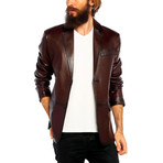 Mallard Leather Jacket // Tobacco (S)